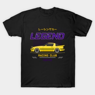 Midnight Racer Yellow RX 7 FB JDM T-Shirt